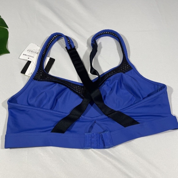 NWT Wacoal [ 36 A/B ] Impact Mesh Cross Back Sports Bra in Dazzling Blue‎ - Picture 8 of 12